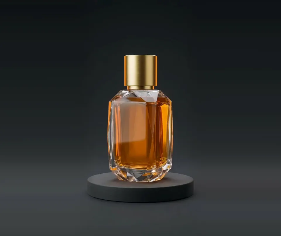 Perfume girando, a partir de uma foto
